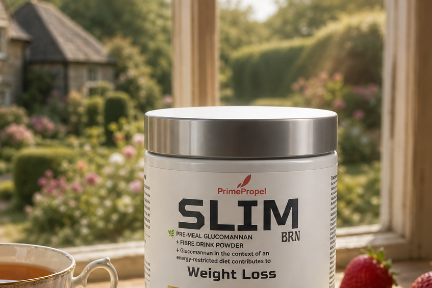 SLIM-BRN — Pre-Meal Weight Management Drink Powder | 25 Active Ingredients | 90 Servings | 30-Day Supply