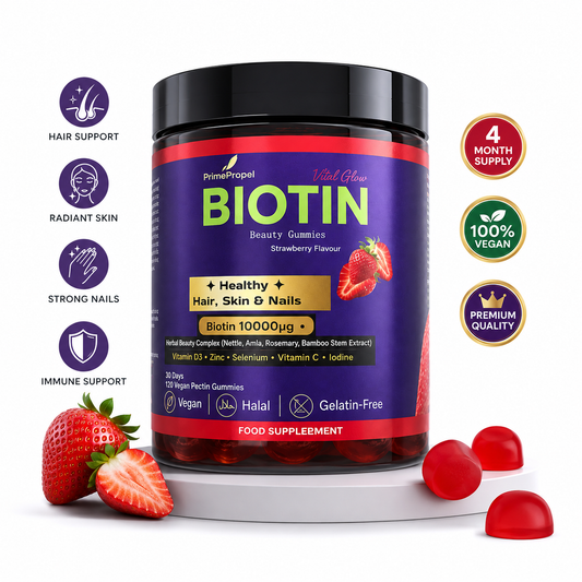 Beauty Gummies — Hair, Skin & Nails (Biotin 10,000µg)