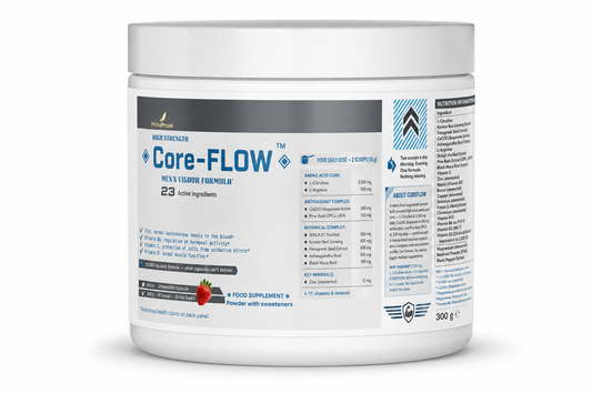 Core-FLOW — High-Strength Men’s Vigour Formula | 23 Active Ingredients | 10,000mg Daily Powder