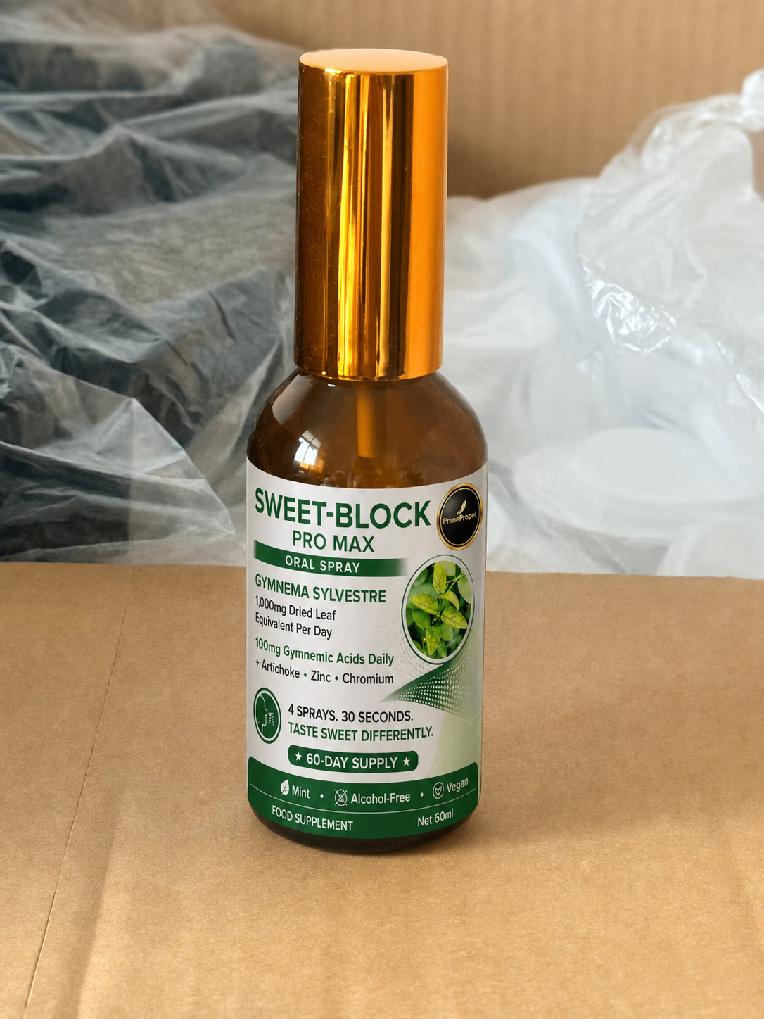 SWEET-BLOCK™ PRO MAX — Gymnema Oral Spray (60 Days)