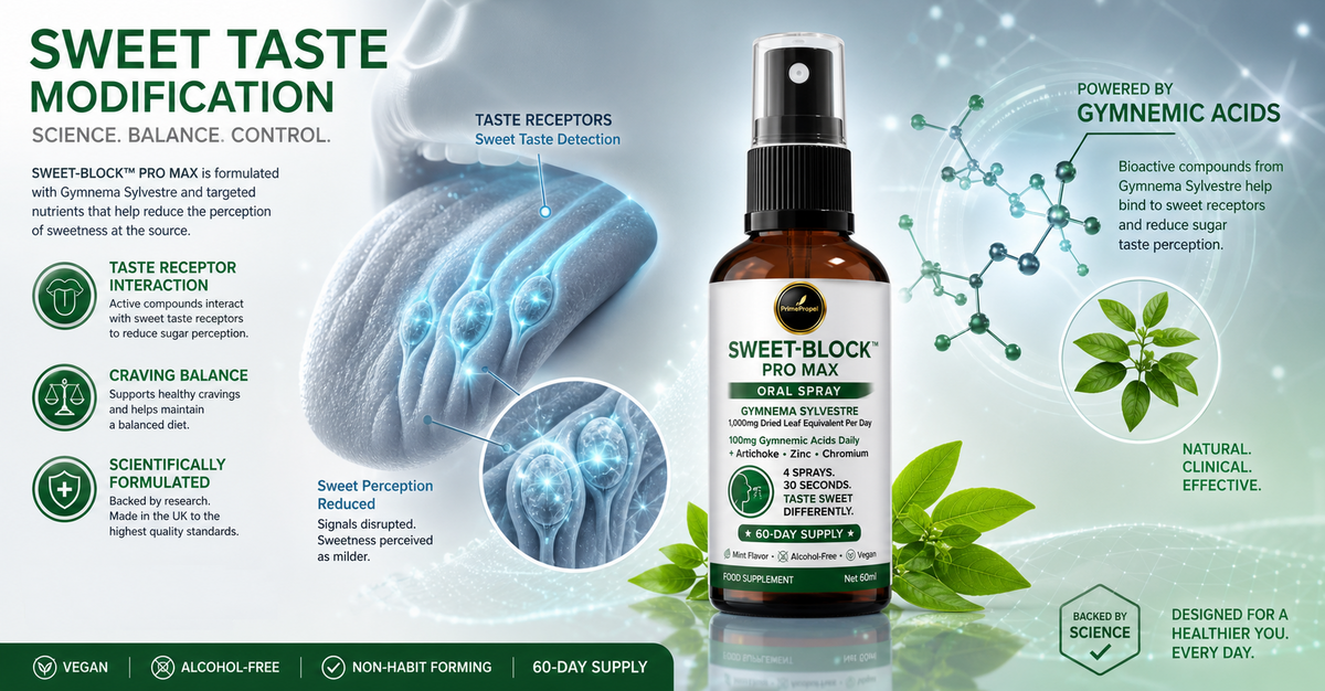 SWEET-BLOCK™ PRO MAX — Gymnema Oral Spray (60 Days)