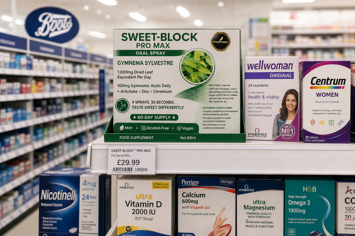 SWEET-BLOCK™ PRO MAX — Gymnema Oral Spray (60 Days)